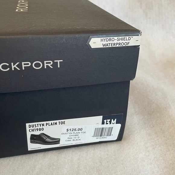 Rockport Men\'s Shoes Dustyn Plain Toe Black 13 Medium, Original Retail $125.00 main image 7